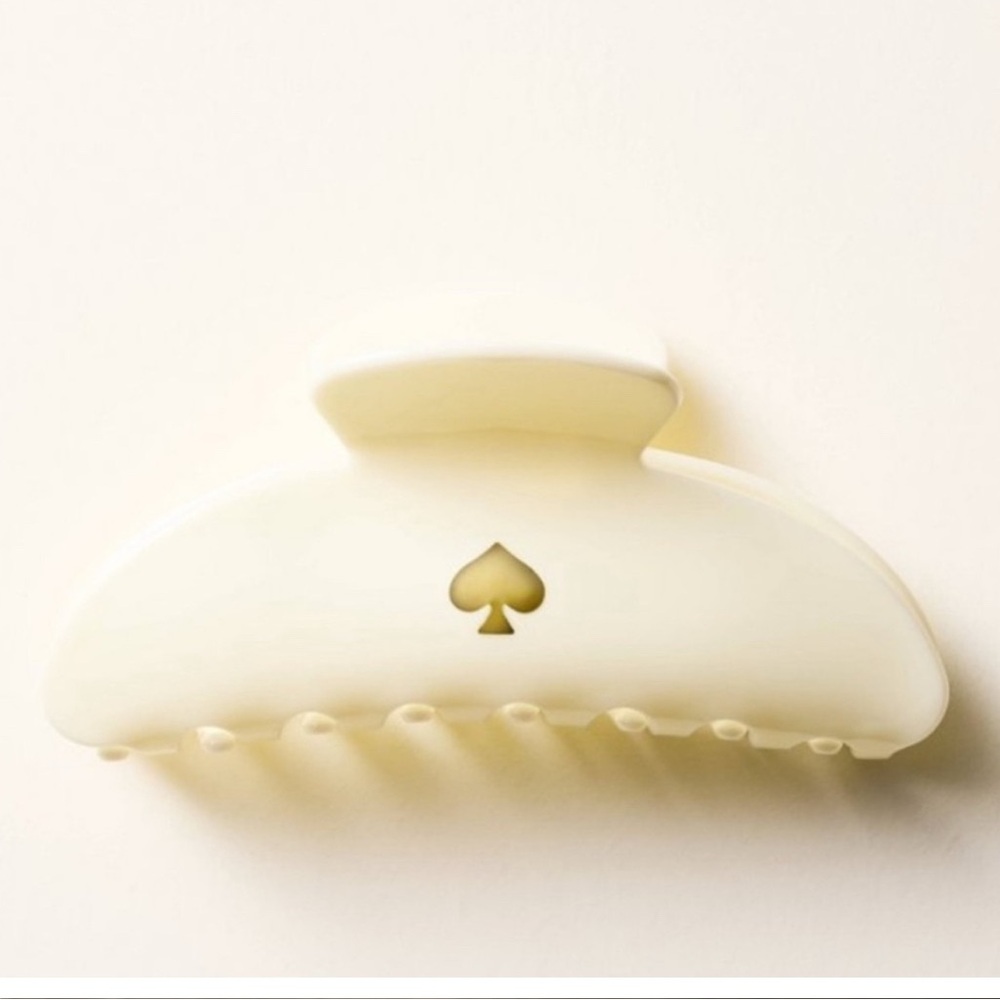 Kate Spade Cream Hair Claw Clip